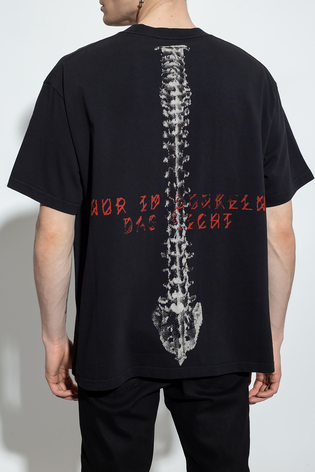 Spine' printed T - shirt 44 Label Group - Heron Preston